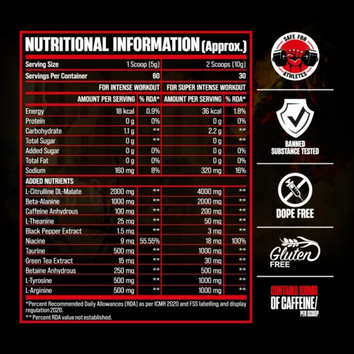 Bigmuscles Nutrition Karnage Pre workout (60 Servings, - Image 2